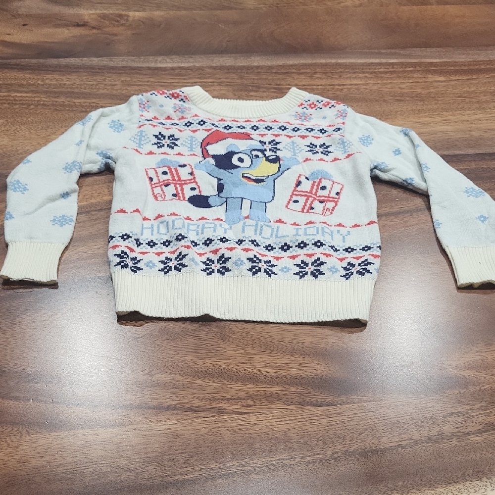 BLUEY Festive Kids Sweater with Playful Design